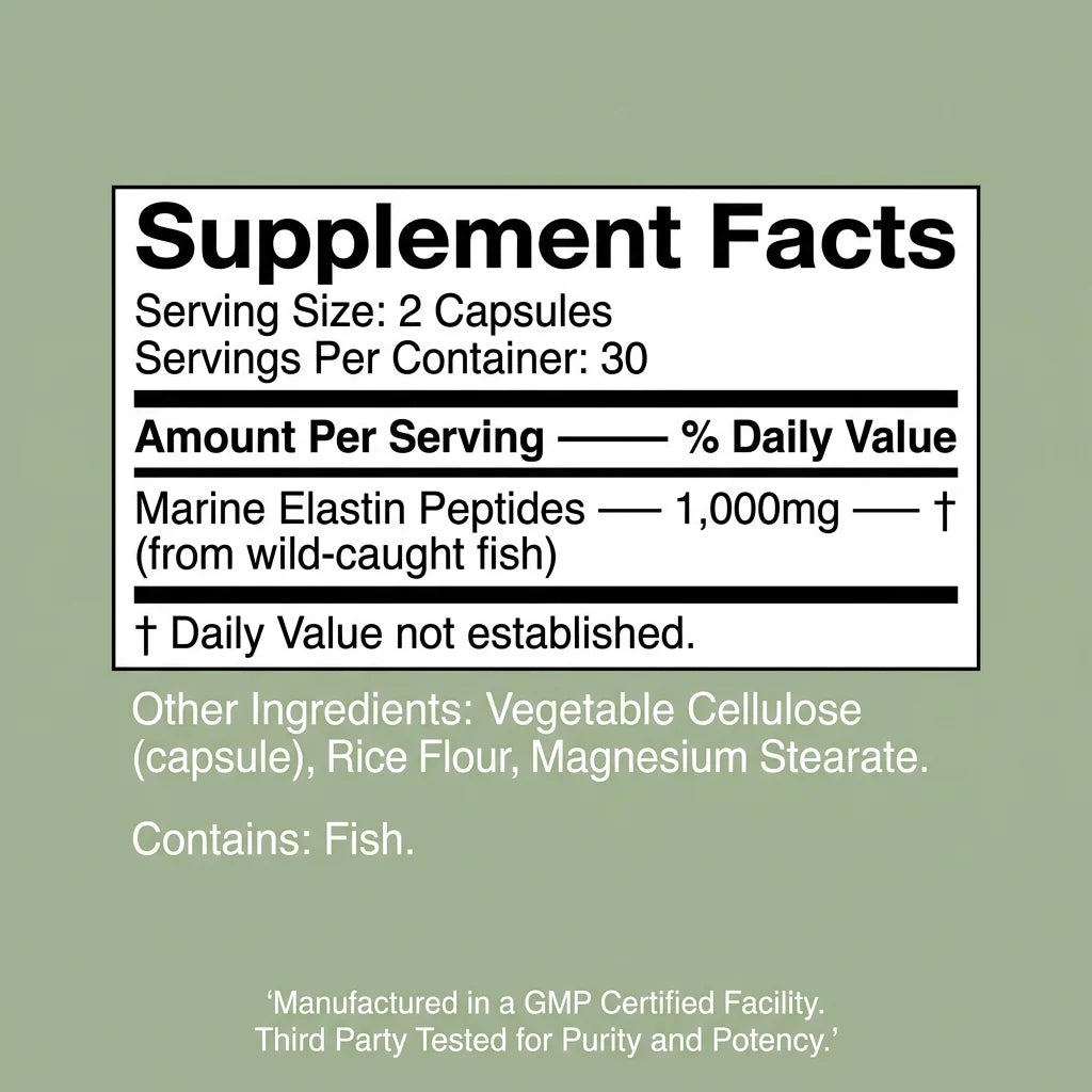 Elastin Peptide Skin Tightening Formula